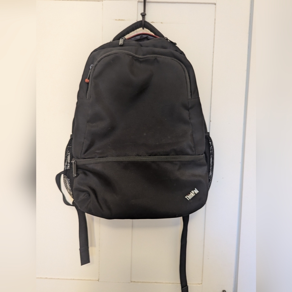 Lenovo Black Backpack Overhead Baggage Luggage 15" x18" Versatile Vintage